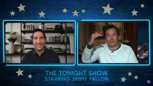 Screenshot of The Tonight Show starring Jimmy Fallon with David Schwimmer as guest